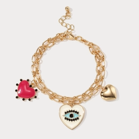 Evil Eye Heart Bracelet Aristocratic Charm
