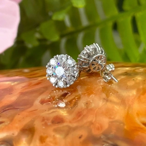 Hoku Halo Earrings Lightweight Detail Daytime Embellishment