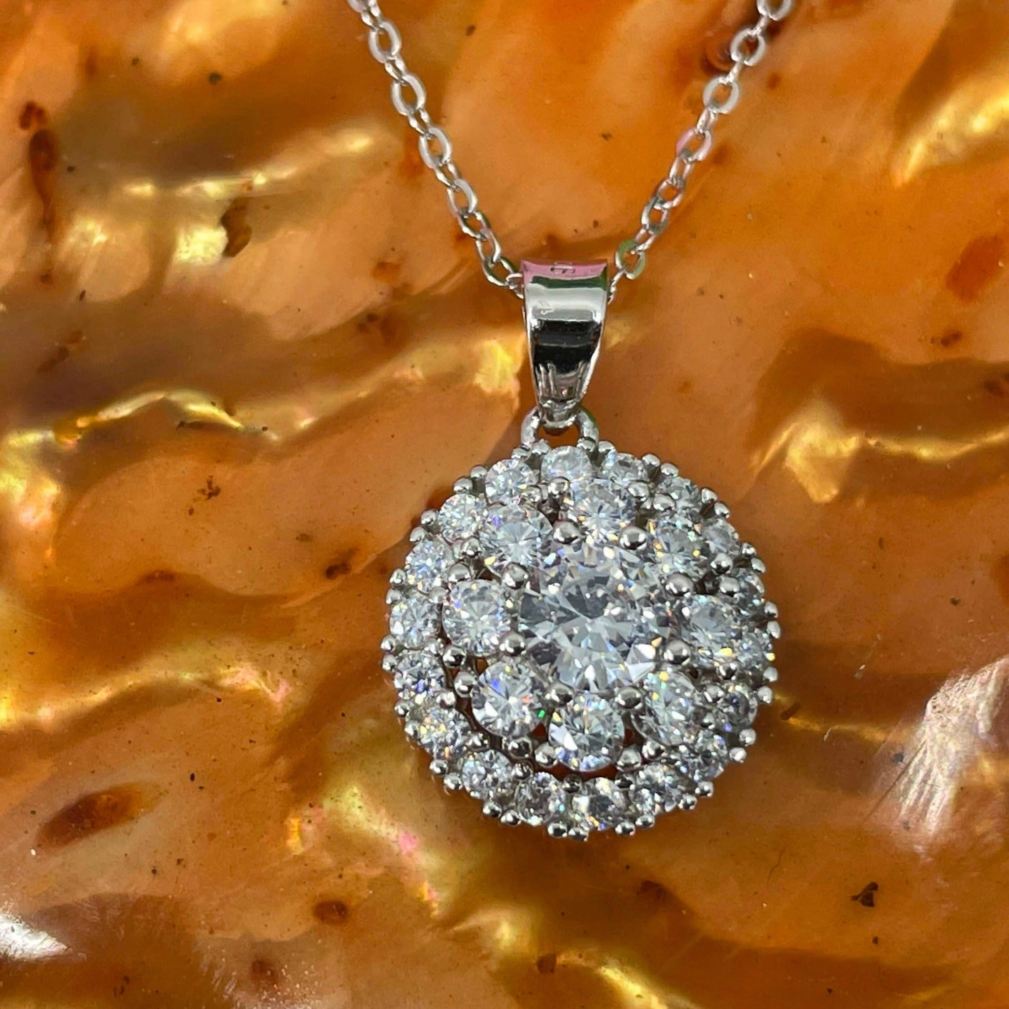 Stylish Jewelry Artistic Piece Hoku Halo Earrings