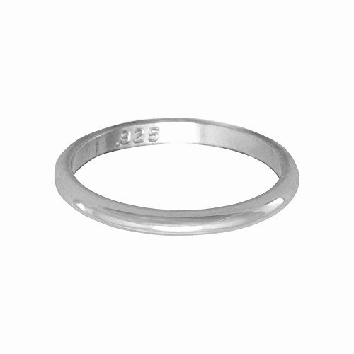 Small Band Ring Sterling Silver 1.5mm wide, Made in the USA Relaxed Style Timeless Decoration
