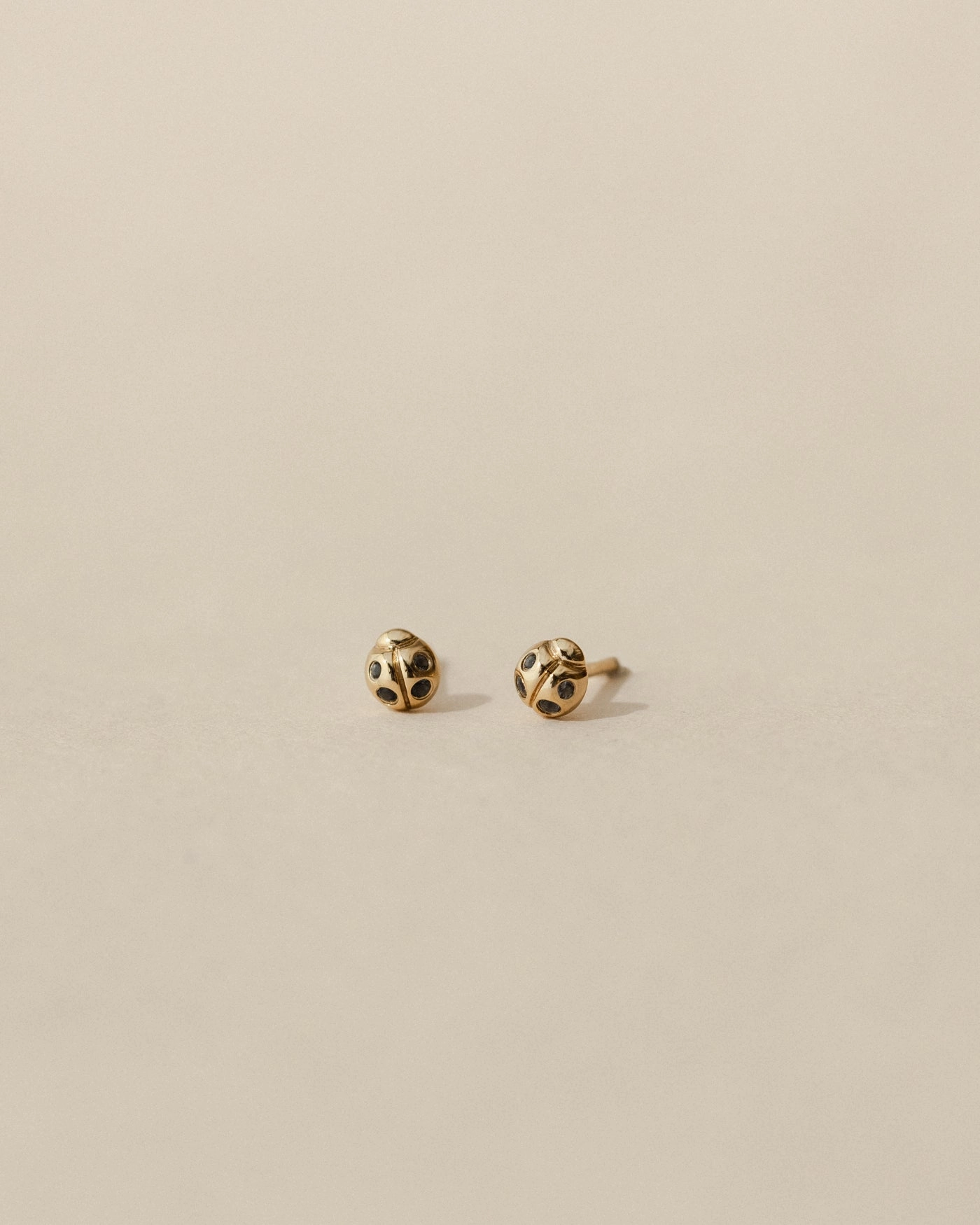 Shine And Style Vintage Accent Ladybug Studs