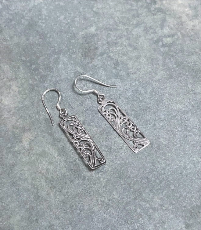 Sterling Silver Fall Breeze Earrings Eye-catching Design