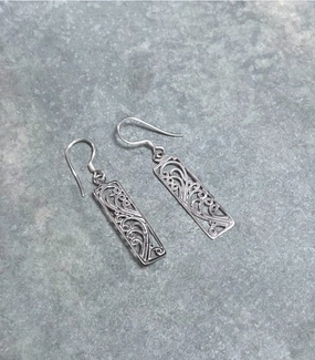 Sterling Silver Fall Breeze Earrings Eye-catching Design