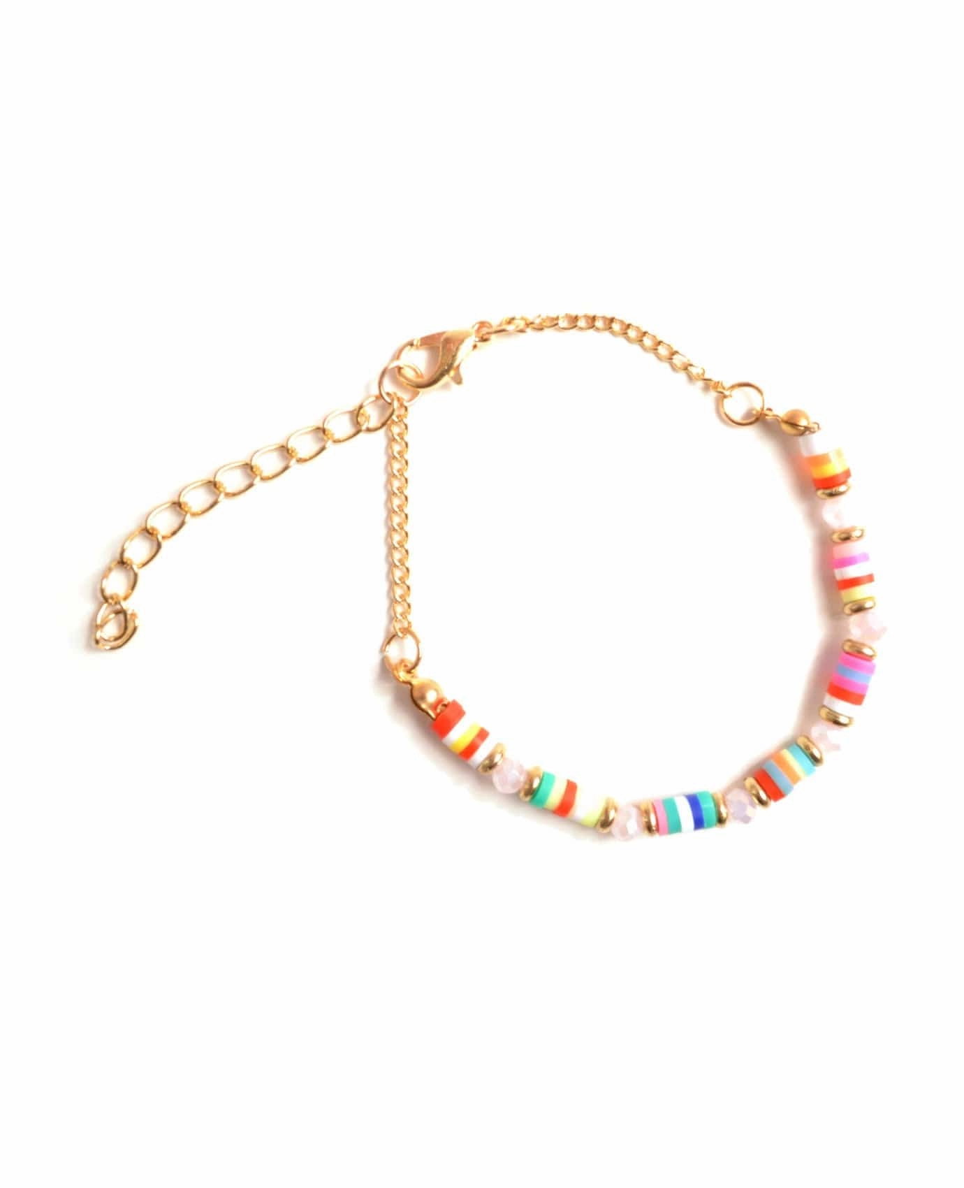 Colorful Flat Beads Bracelet Meditation aid