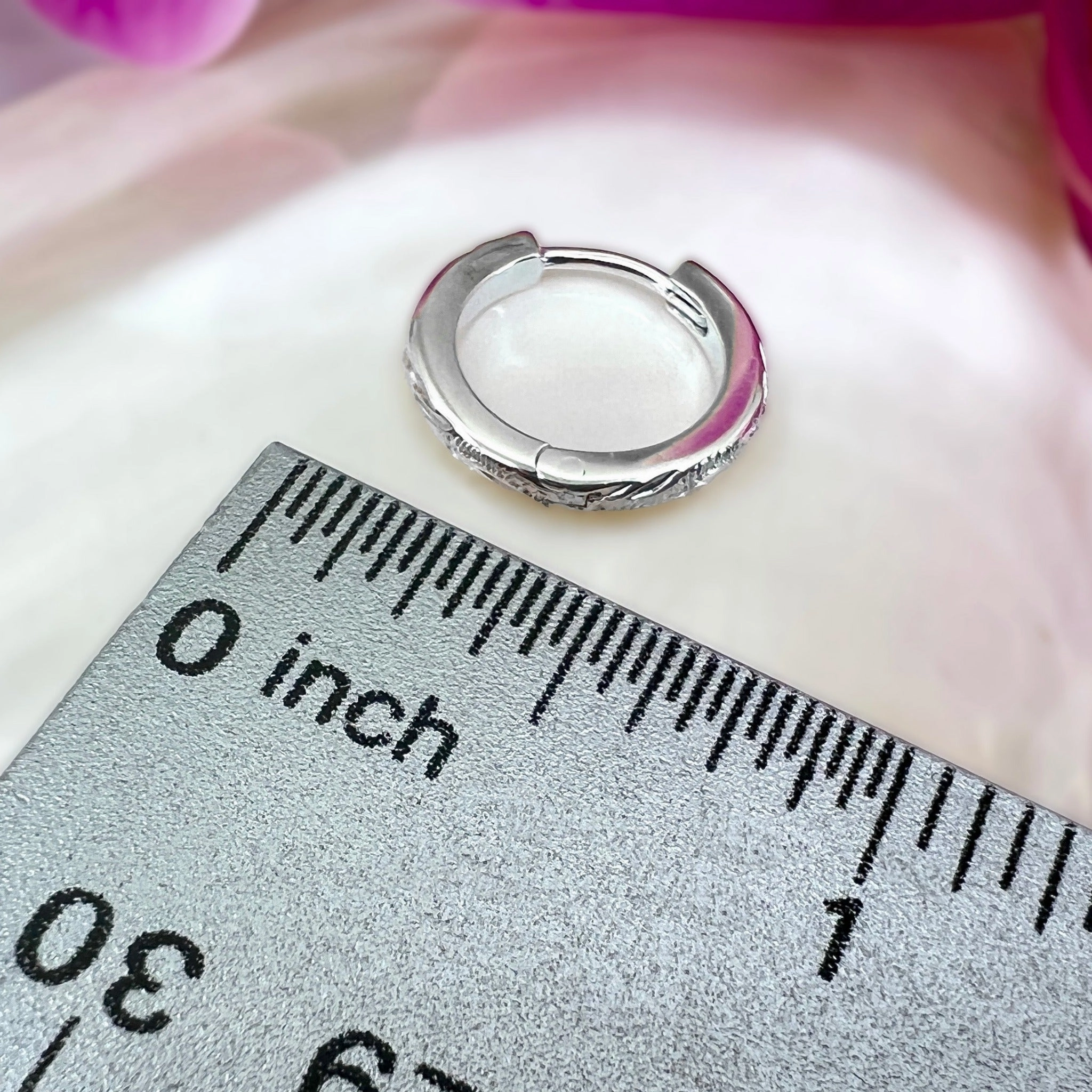 Hawaiian Scroll Hoop Earrings Petite Ornament