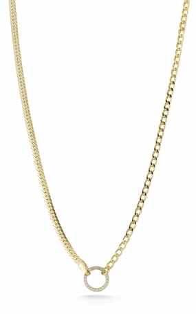 Cuban X Snake Chain Necklace Elegant Jewelry