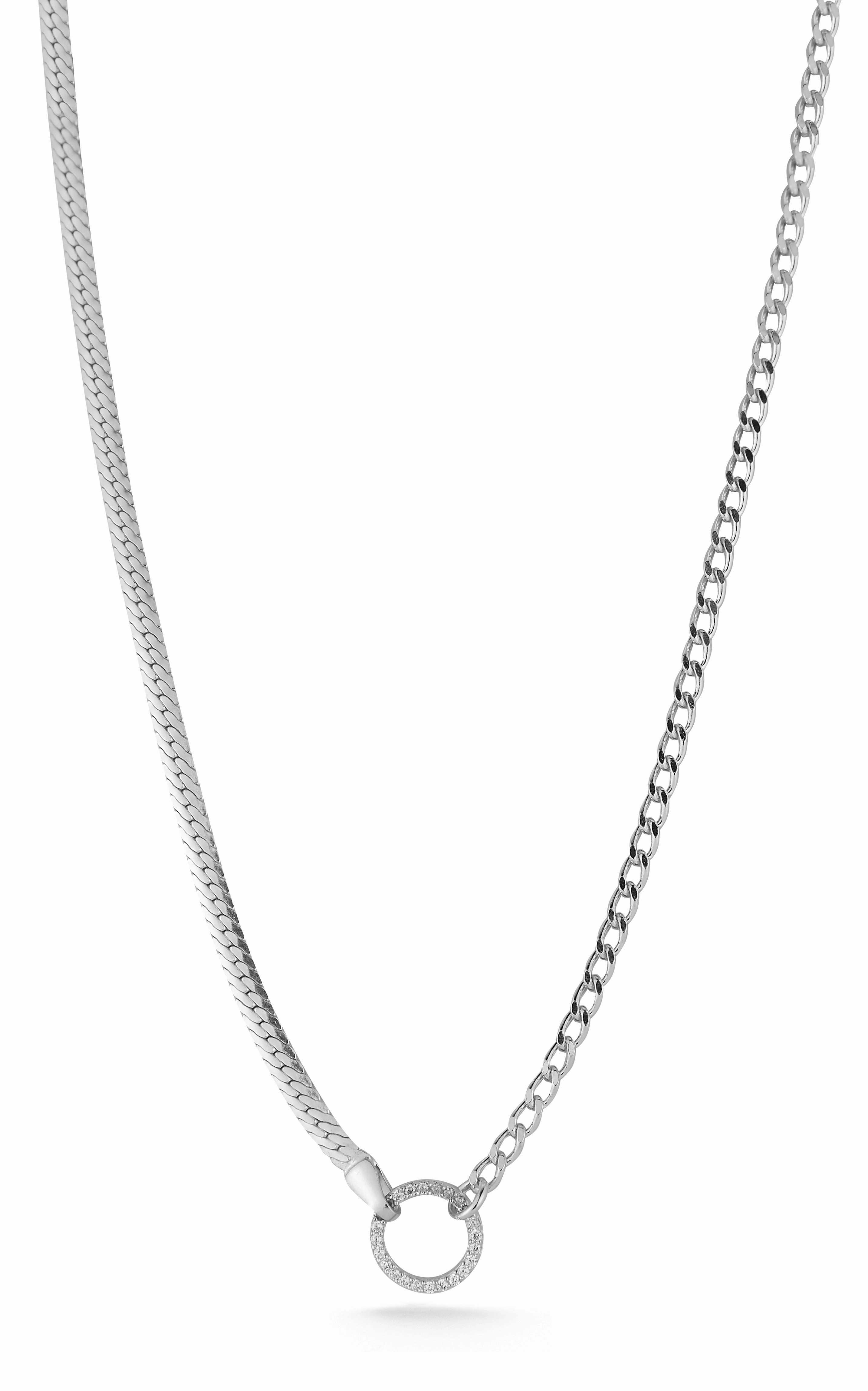 Cuban X Snake Chain Necklace Outdoor Present Splendid Jewelry
