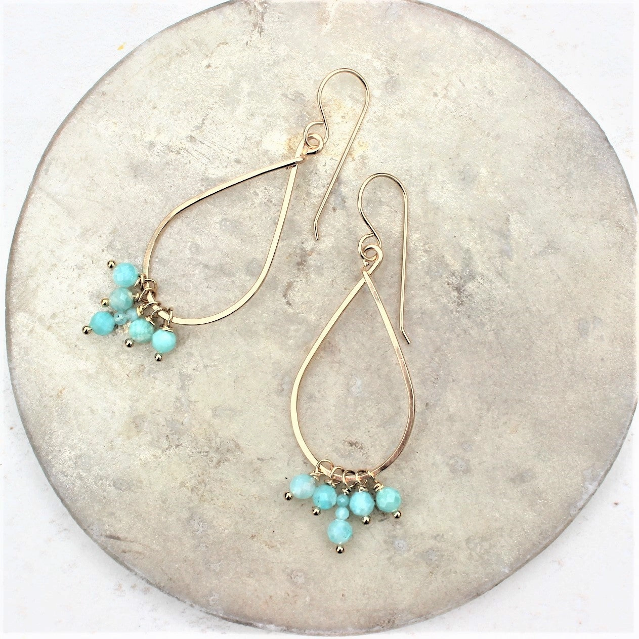 Timeless Jewelry Statement Item Isla Earrings - 14k Gold-Fill   Amazonite