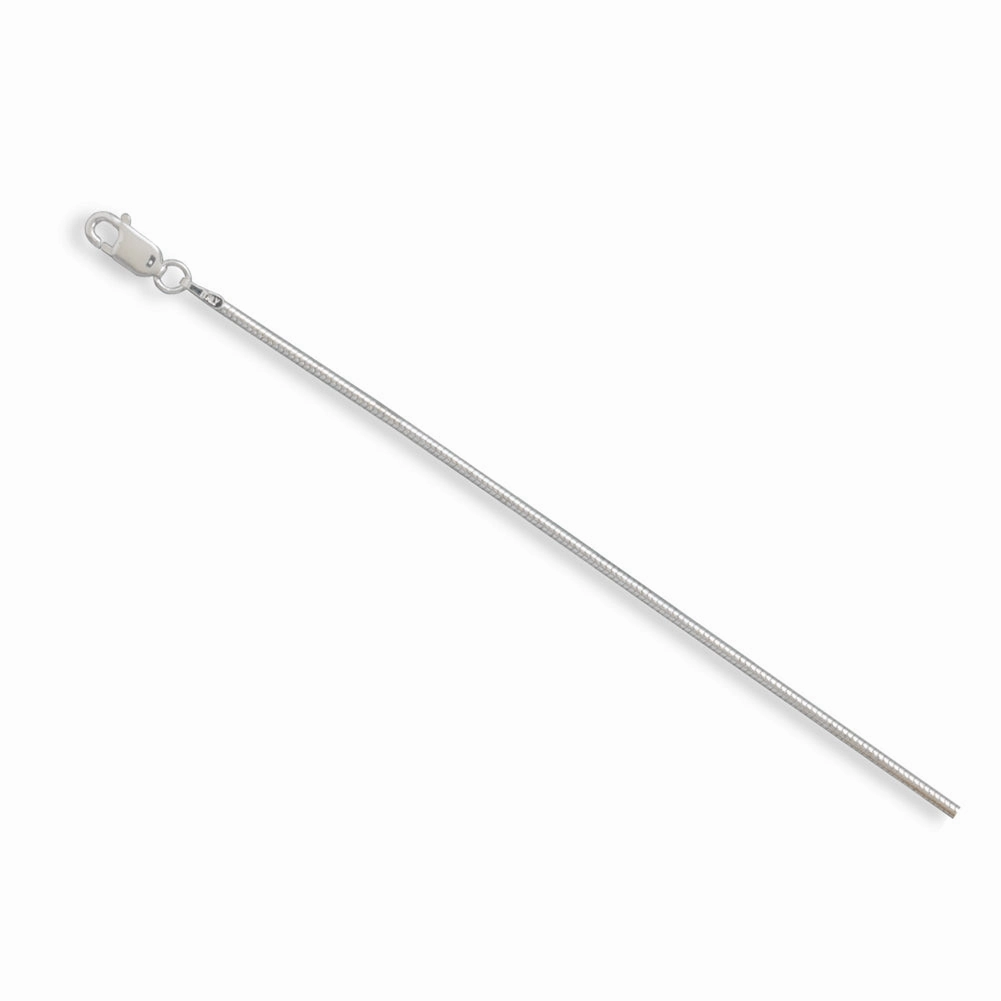 Italian Snake Chain Sterling Silver Necklace 1.5mm Width Handcrafted Pieces Perfect Accessory