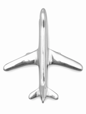Unique Features Precious Shine Jet Airplane Travel Charm Sterling Silver
