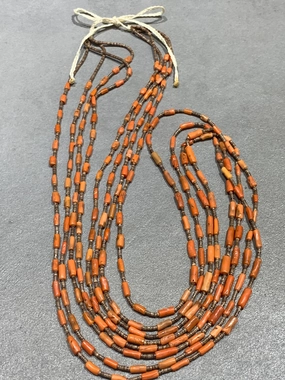 Kewa Baby Olive and Natural Mediterranean Coral 4 strands Captivating Style