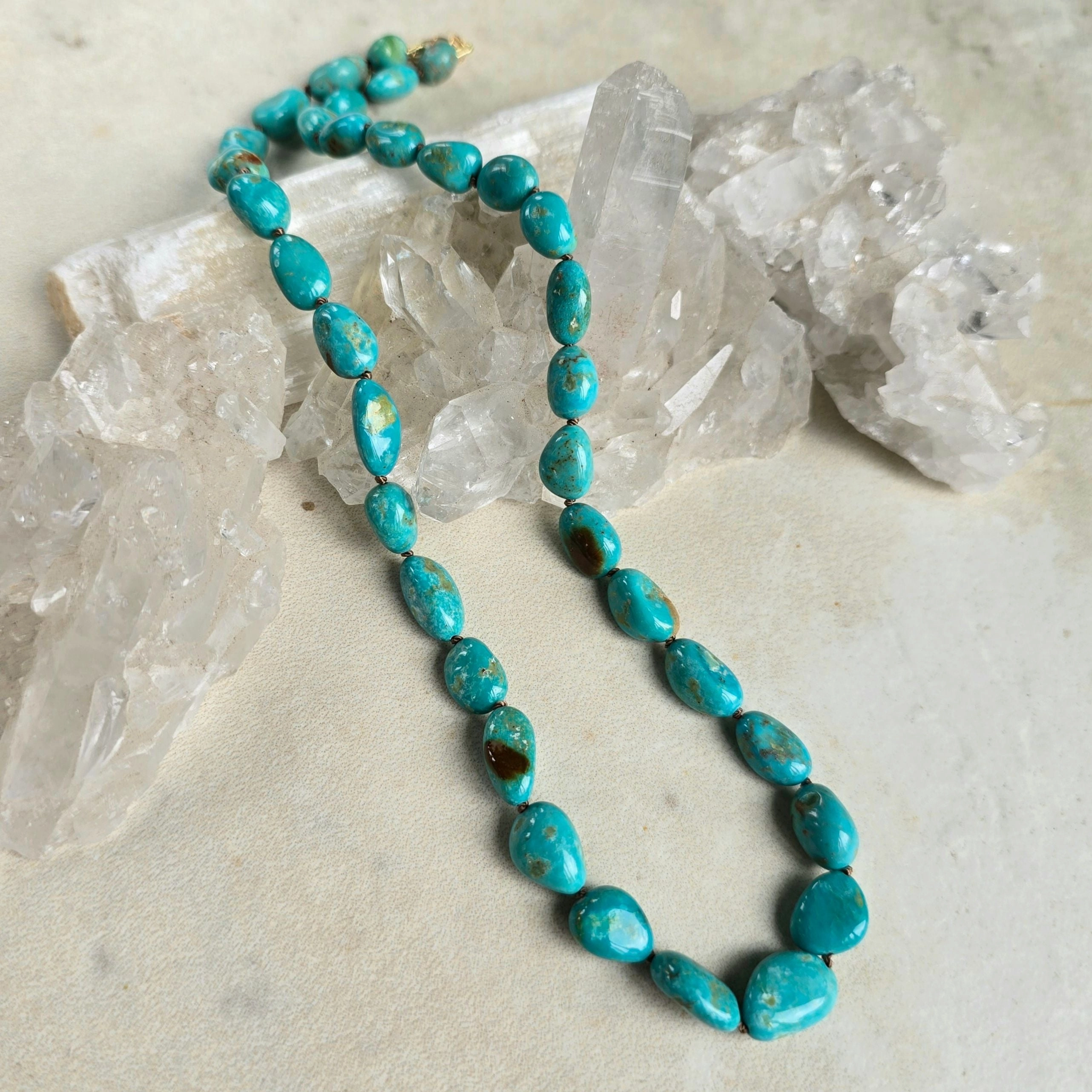 Kingman Mine Turquoise Necklace Double Strand Jewelry Perfect Present