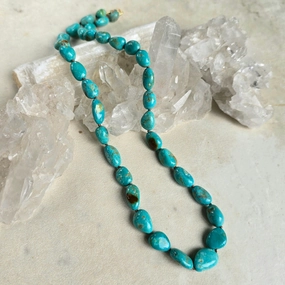 Kingman Mine Turquoise Necklace Double Strand Jewelry Perfect Present