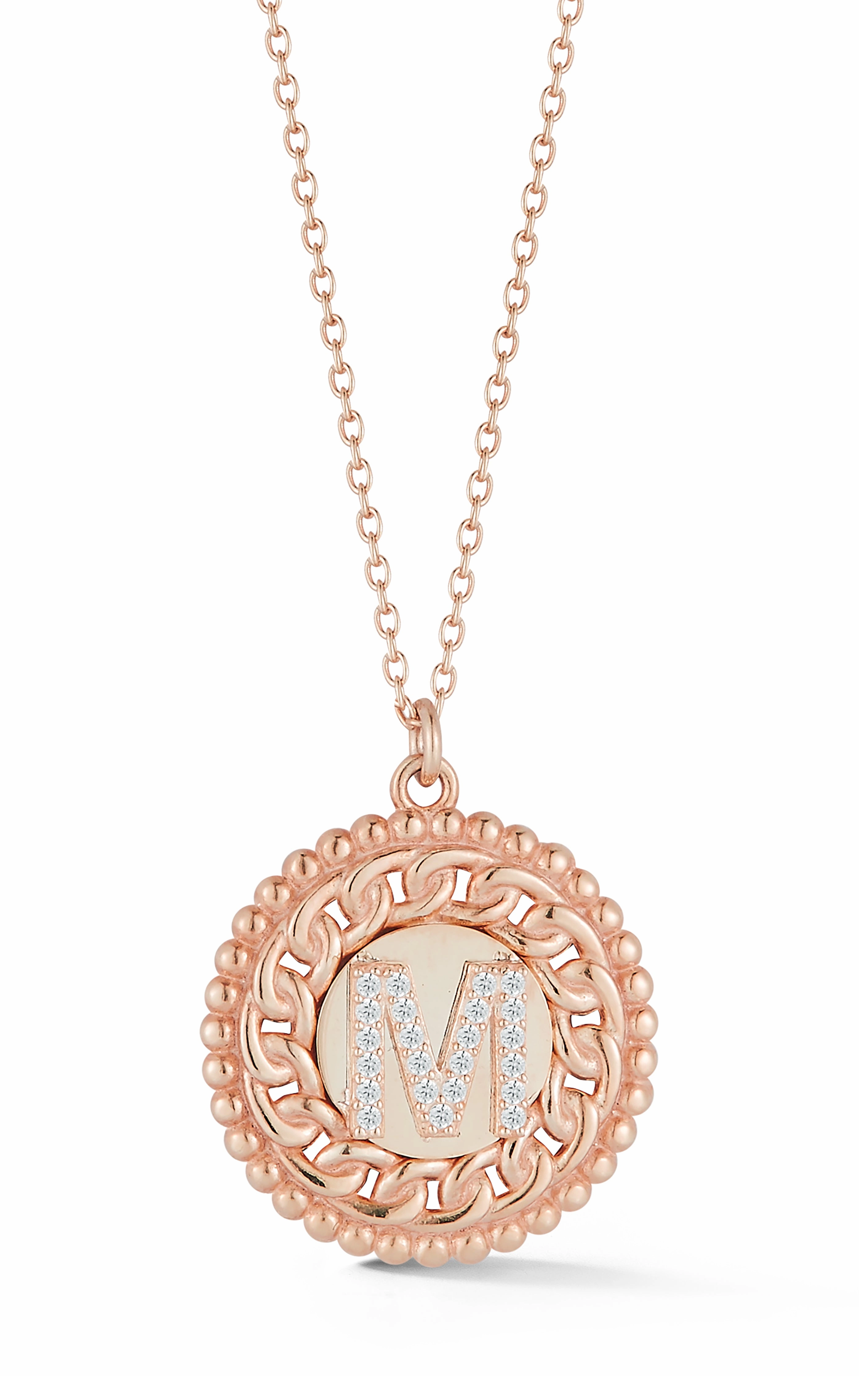 Urban Guy Medallion Initial Pendant Necklace