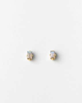 Festival Outfit Radiant Sparkle Labradorite Grand Baguette Studs