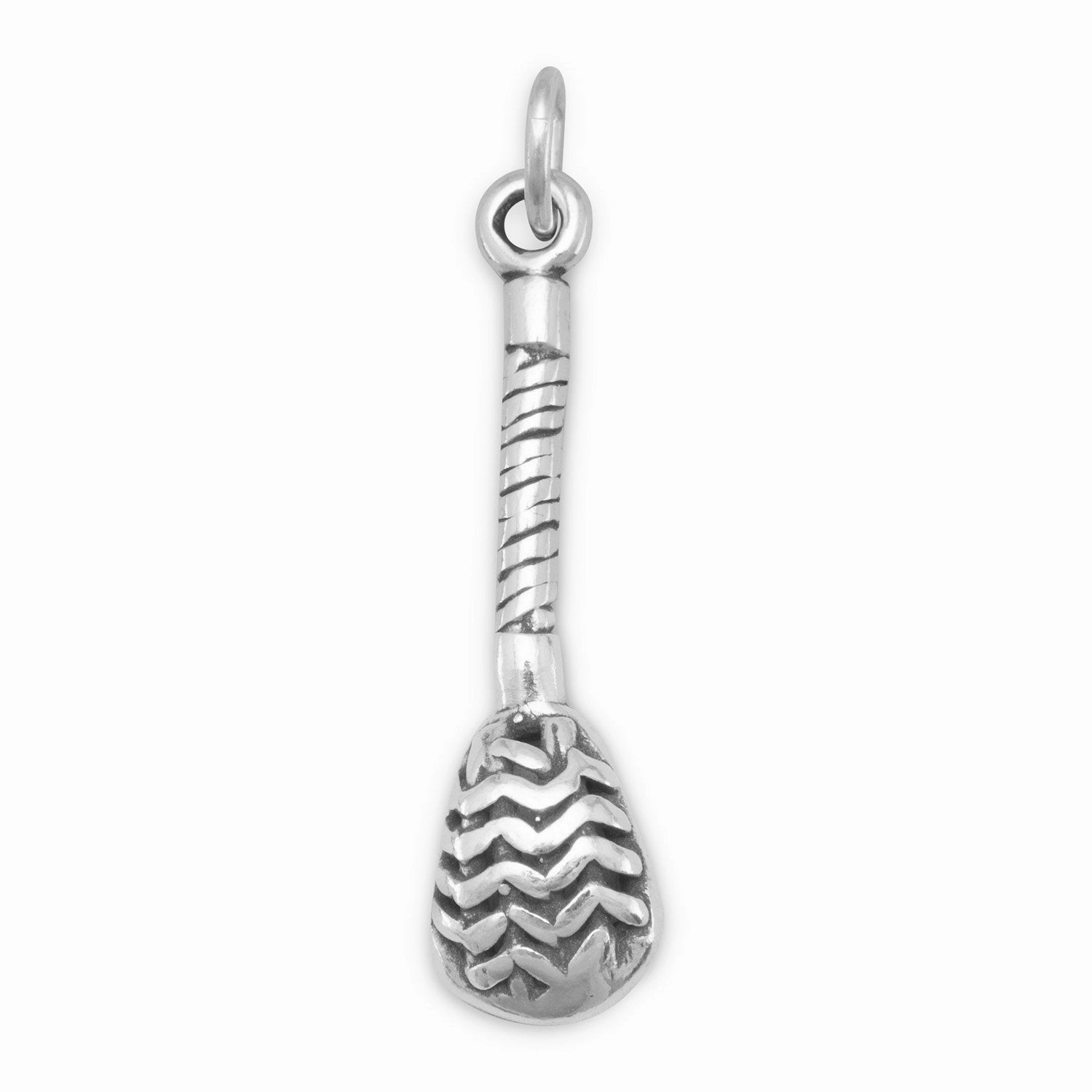 Formal Accent Lacrosse Stick Charm Sterling Silver