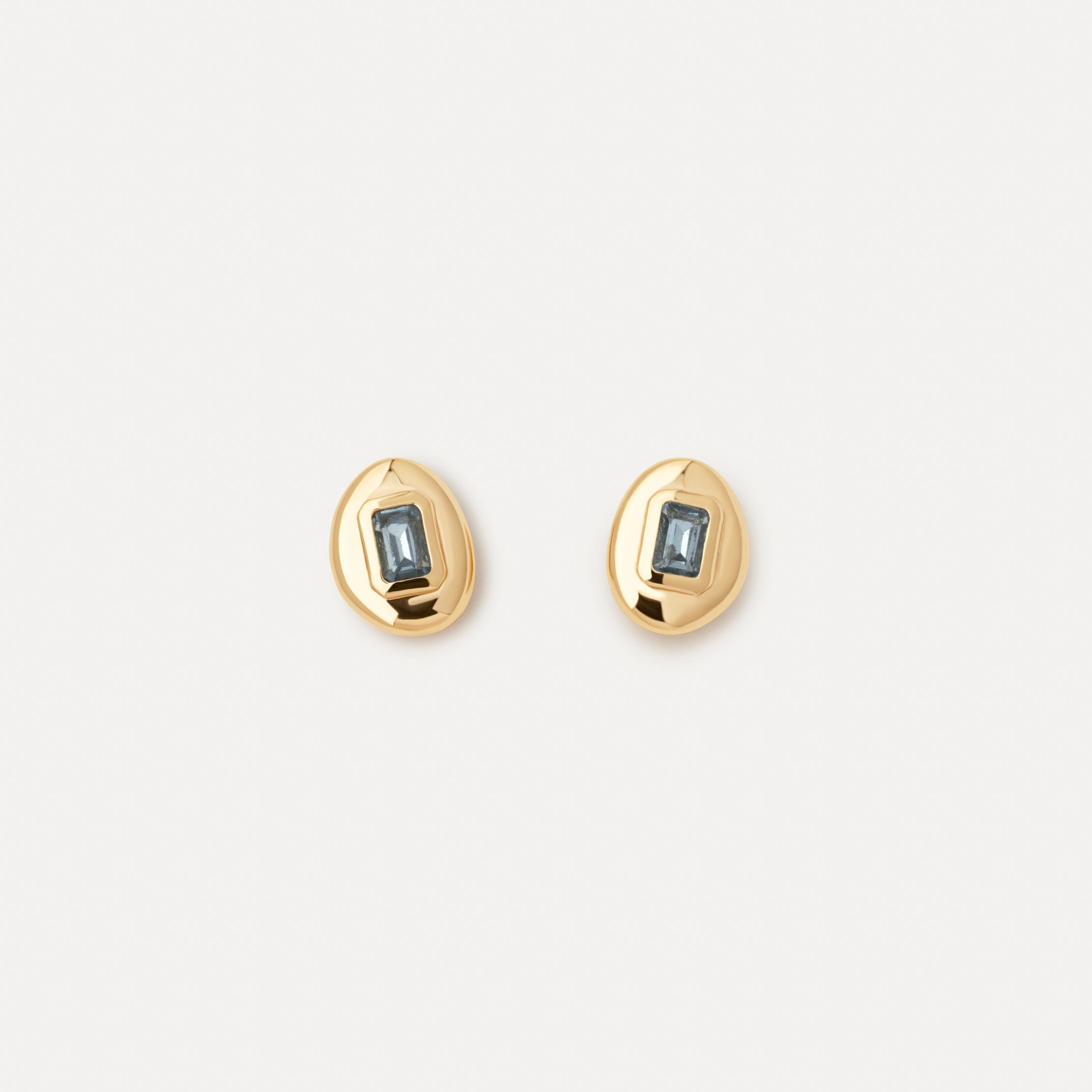 Lagoon Gem Studs Trendy Texture