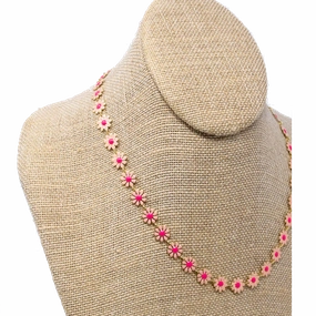 Large Pink Daisy Chain Fashion Trend