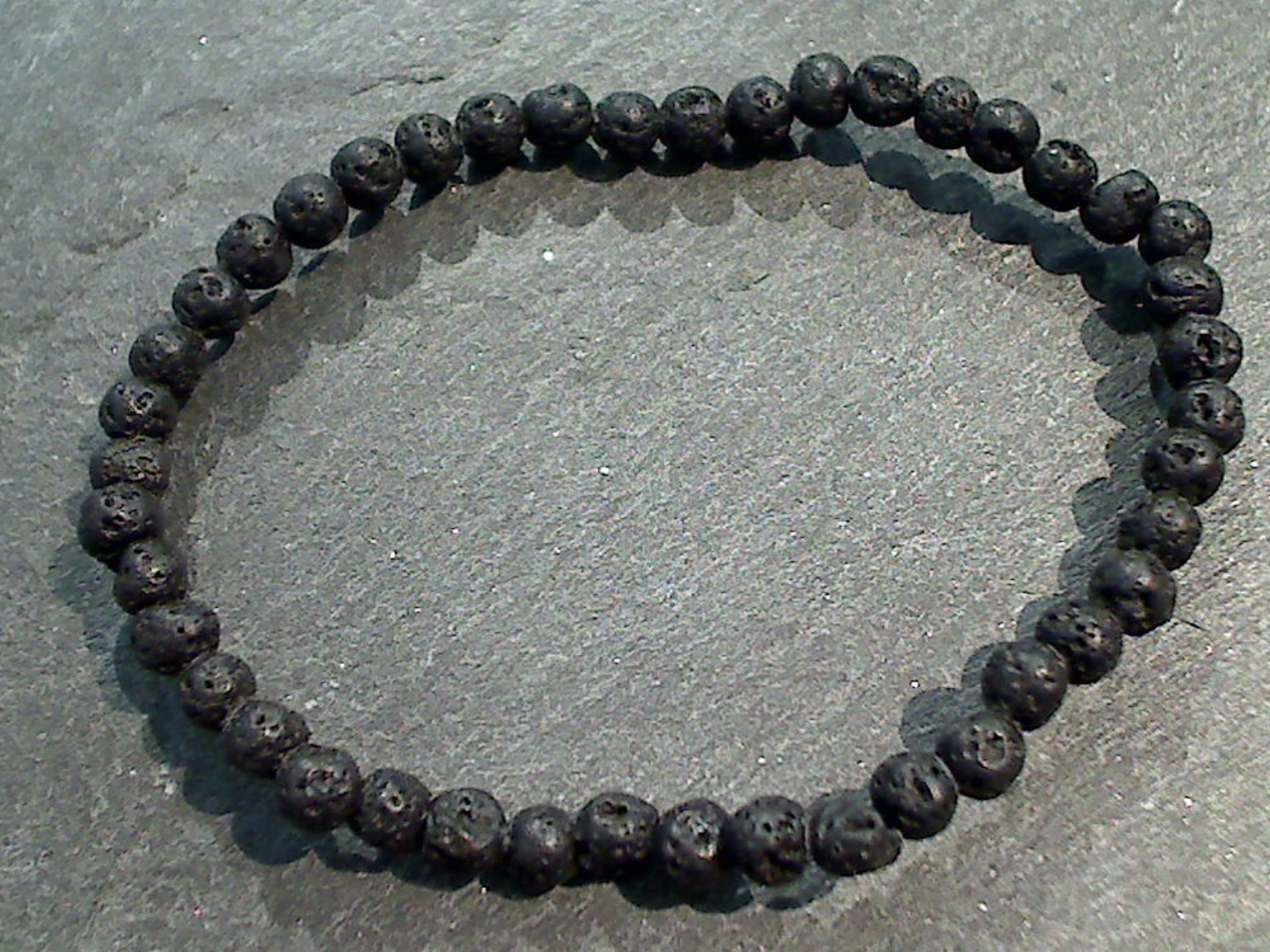 Lava Rock 4MM Stretch Bracelet Wide-Ranging Options Discreet Opulence