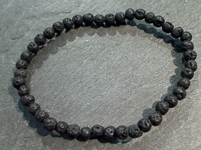 Lava Rock 4MM Stretch Bracelet Wide-Ranging Options Discreet Opulence