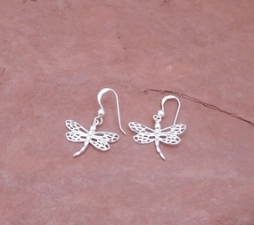 Sterling Silver Dragonfly Earrings Distinctive Jewelry Pieces