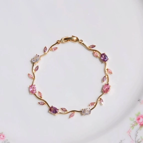 Leafy garden tennis bracelet Everyday Glam