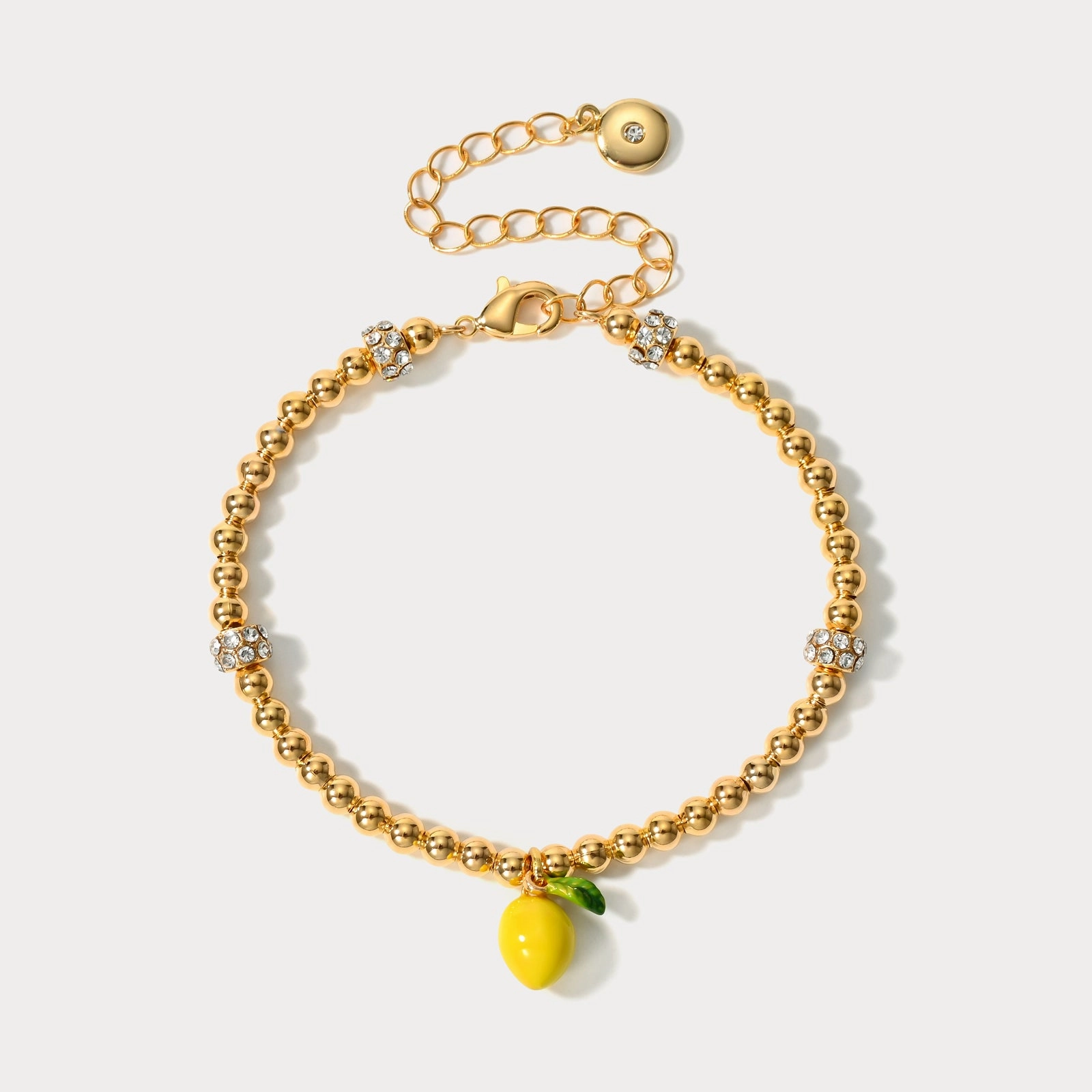 Lemon Beads Bracelet Luxury Gift