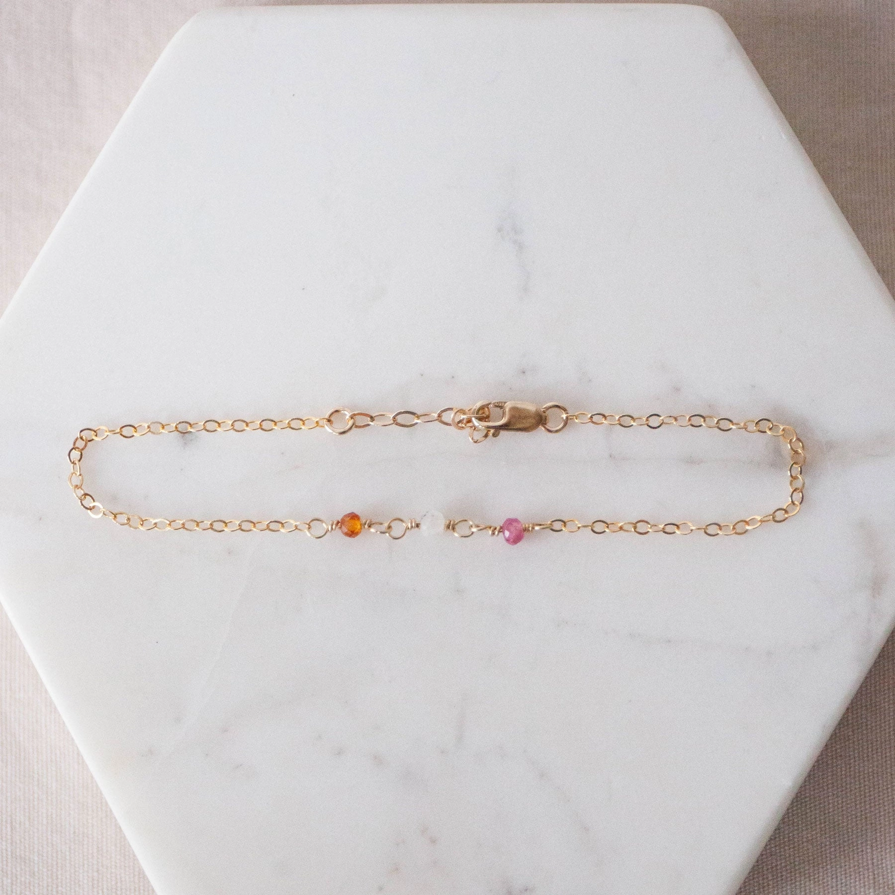 Lesbian Pride Bracelet Angular Edges