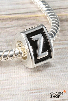 Glow Detail Precious Pieces Letter Z Block Bead Charm