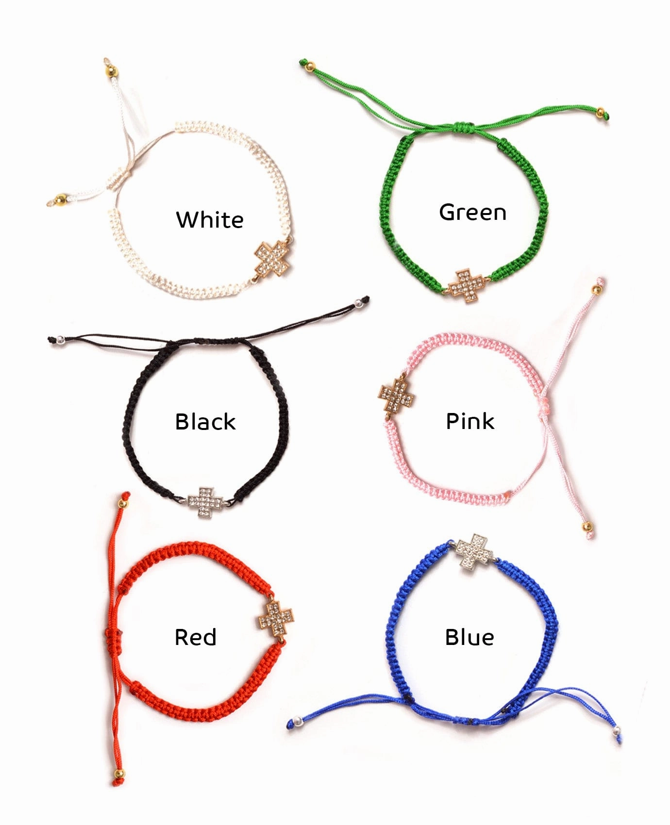 Little Cross Bracelet Monochromatic Tones Original Concept