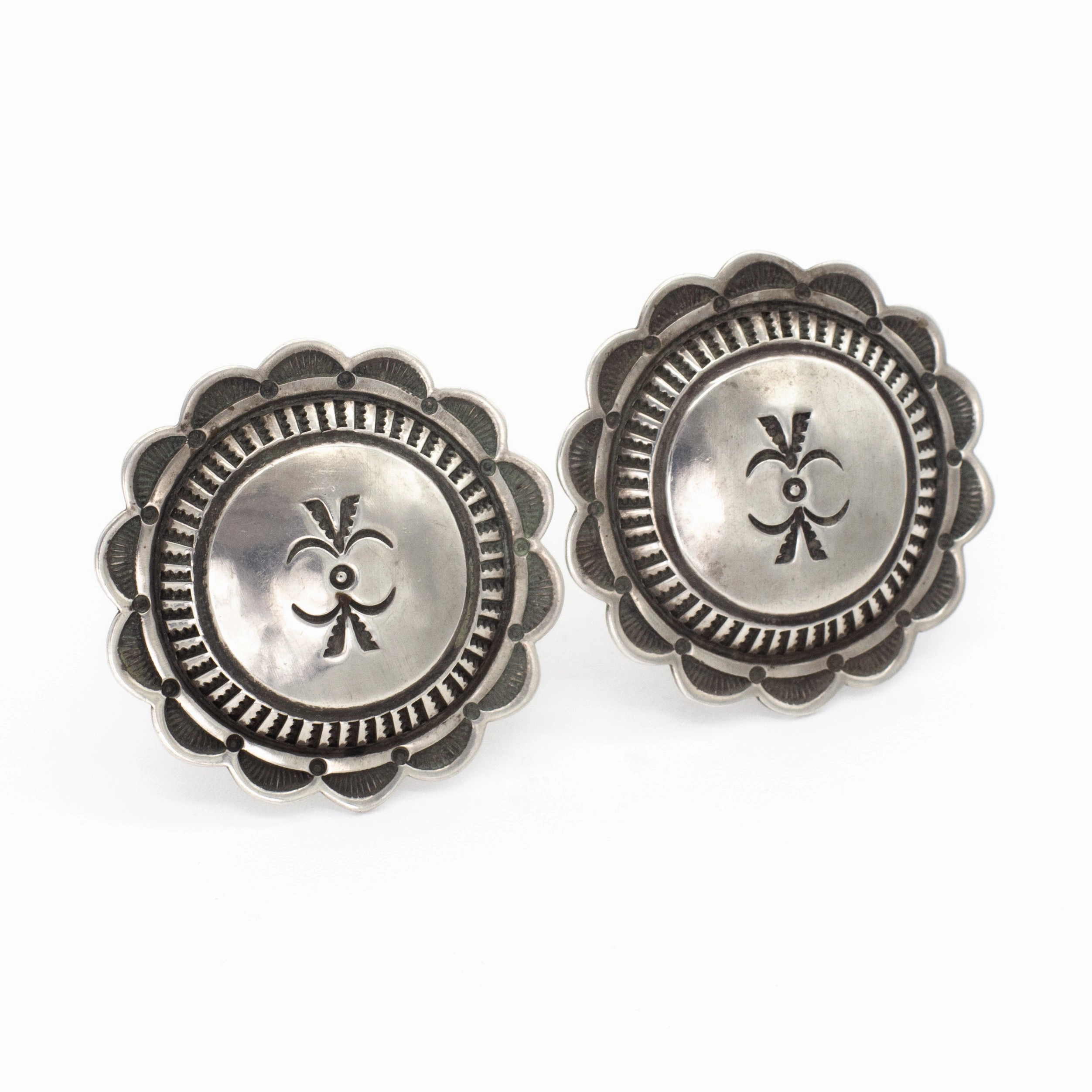 Vibrant Sparkle Radiant Appeal Lloyd Nelson Rocking Horse Ranch Sterling Silver Earrings