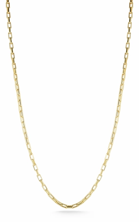 Long Link Box Chain Necklace Family Gift Fashion Focus