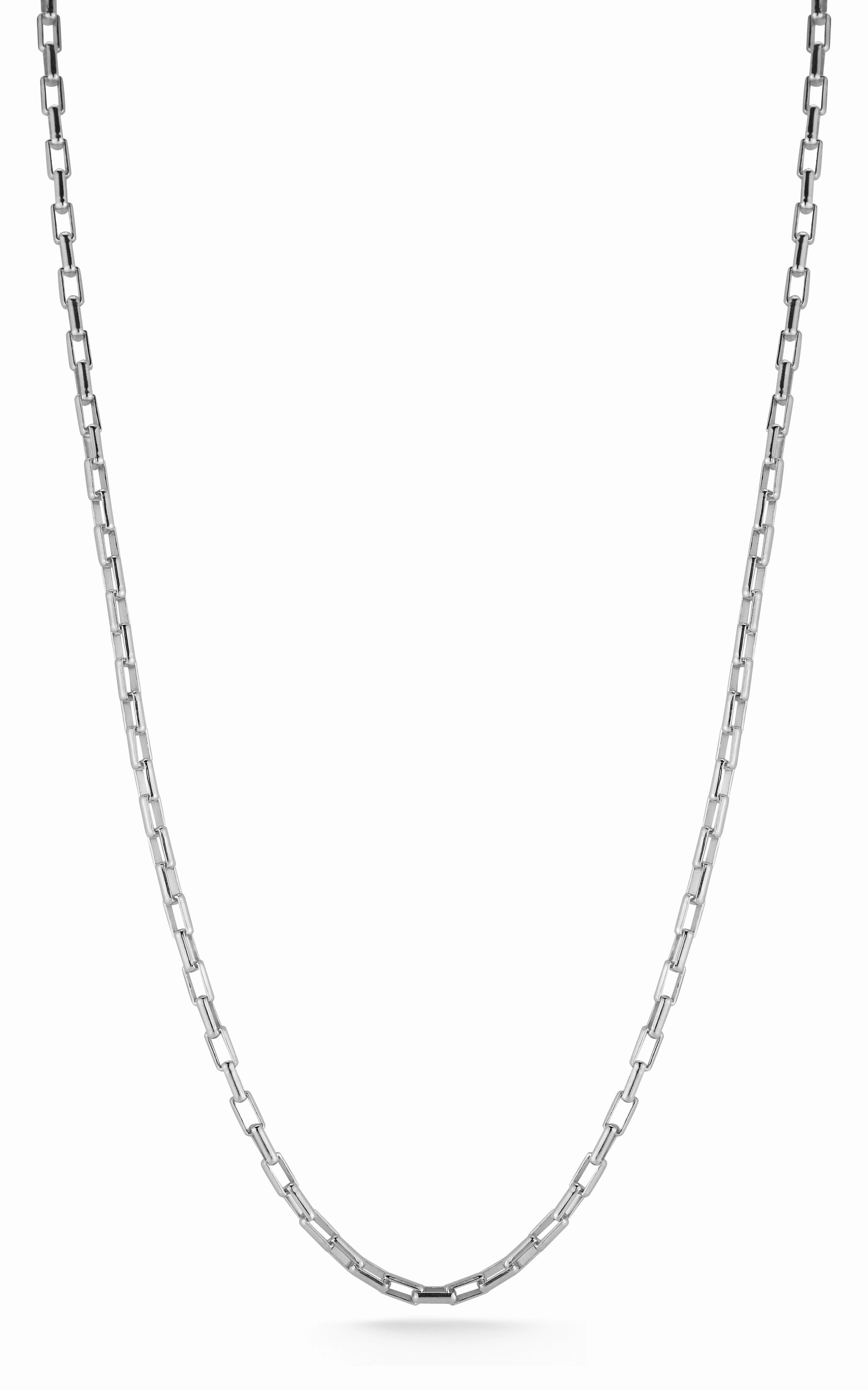 Long Link Box Chain Necklace Statement Detail Petite Style