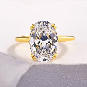 Shining Detail Formal Night Louily Sparkle Oval Cut Engagement Ring In Sterling Silver