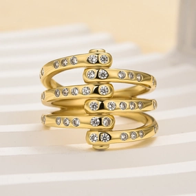 Dazzling Charm Louily Unique X Criss Cross Wedding Band For Women In Sterling Silver