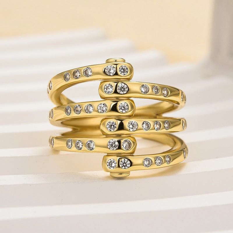 Luxury Taste Louily Unique X Criss Cross Wedding Band For Women In Sterling Silver