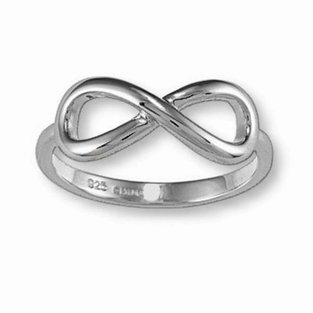 Infinity Ring Rhodium on Sterling Silver - Nontarnish Signature Gift