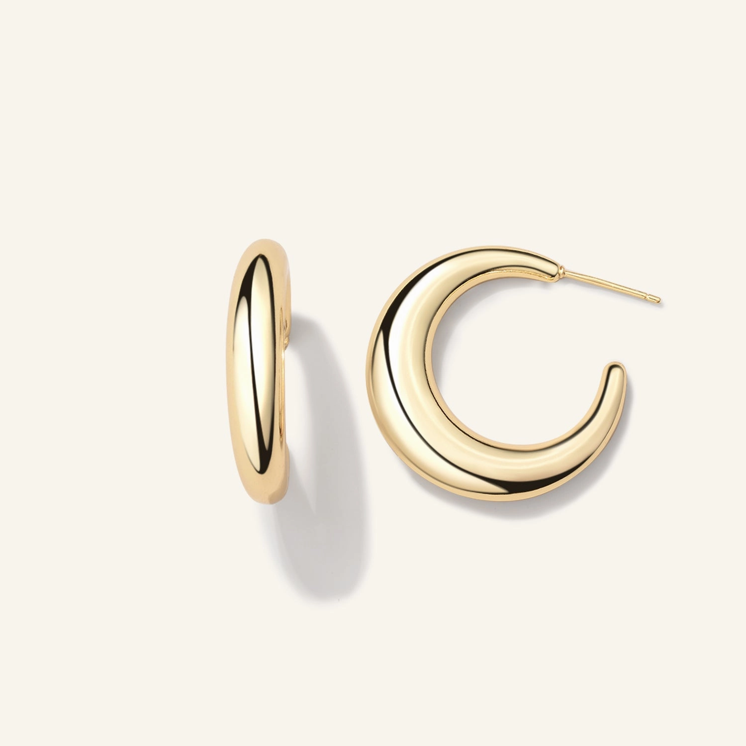 Luna Hoop Earrings Fashion Fit Bright design