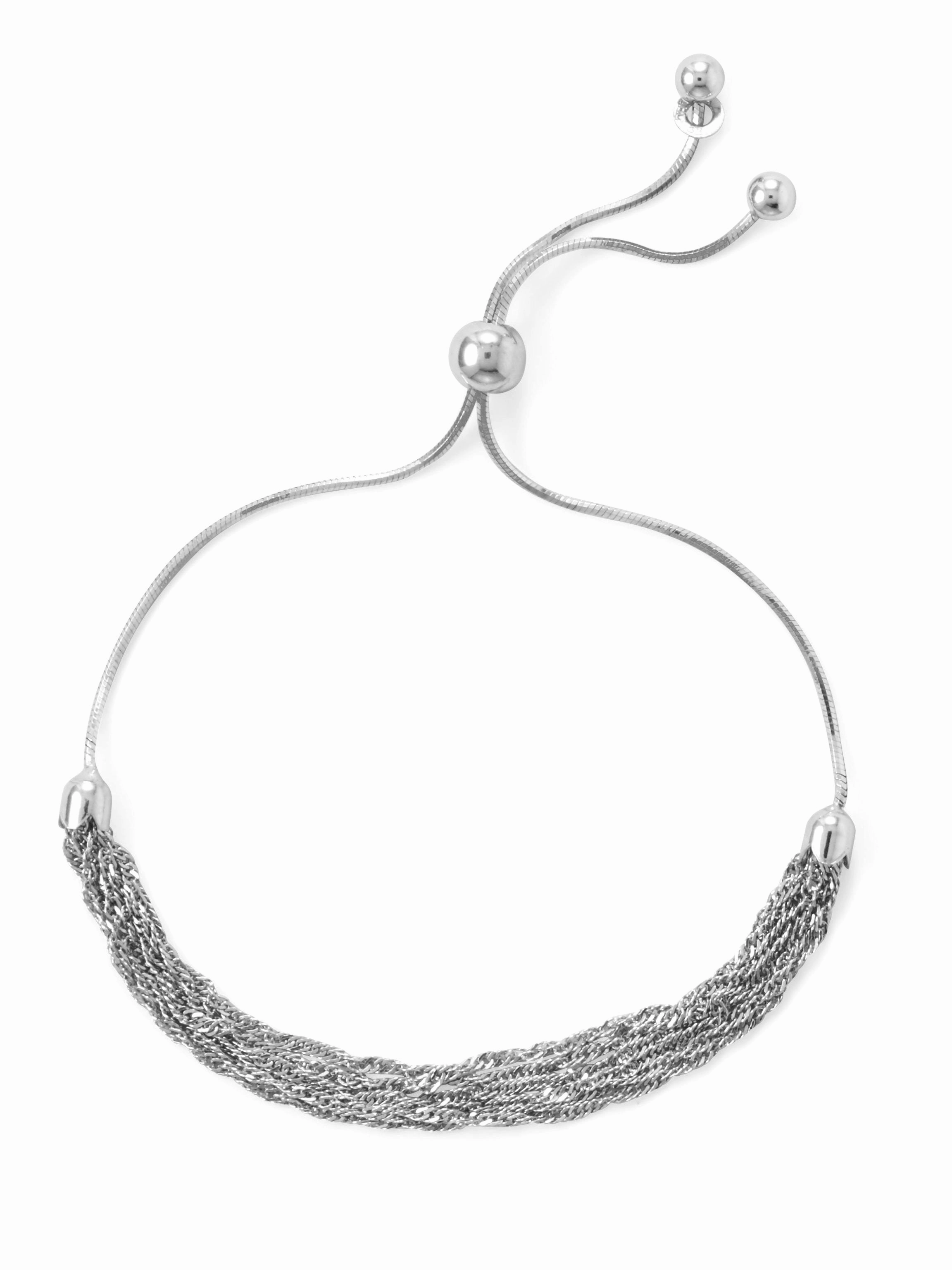 Bolo Friendship Adjustable Bracelet Six Strand Chain Made in Italy Glow Ready Rich Color