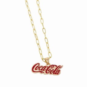 Coca-Cola? Classic Logo Necklace Gender Neutral Jewelry