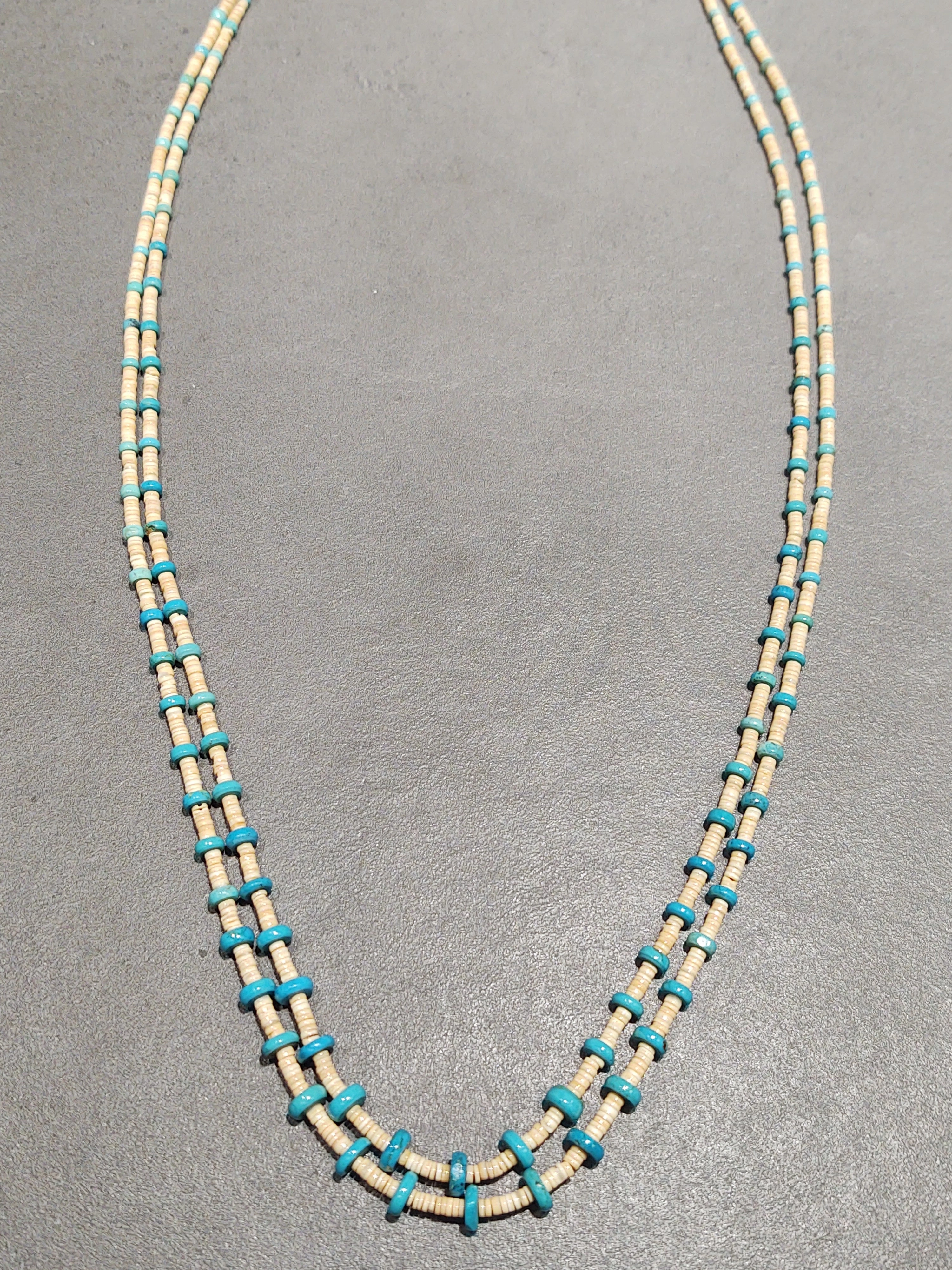 Marilyn Moquino Kewa TQ Melon Necklace - Handmade Native American Distinctive pieces