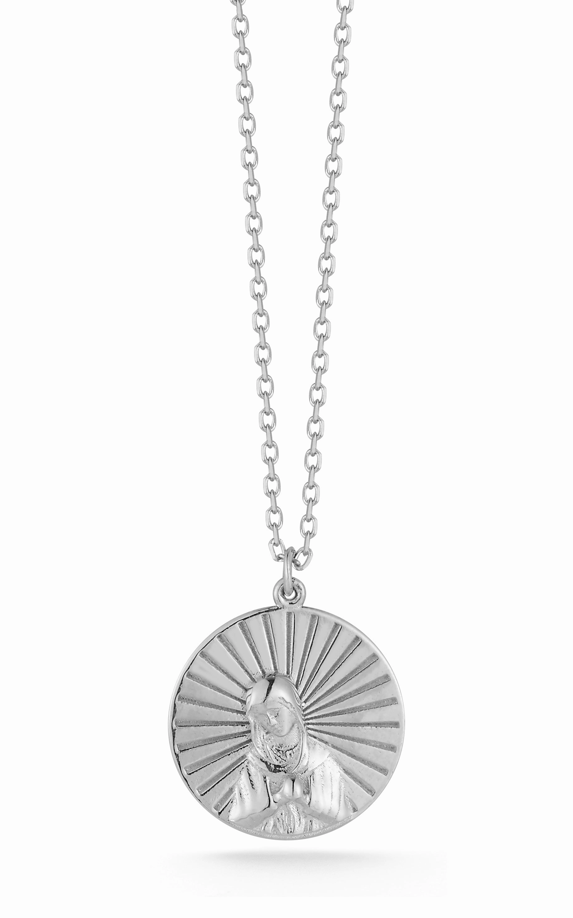 Vacation Travel Autumn Touch Mary Pendant Necklace