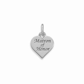 Fashion Trend Matron of Honor Charm Bridesmaid Gift, Made in the USA