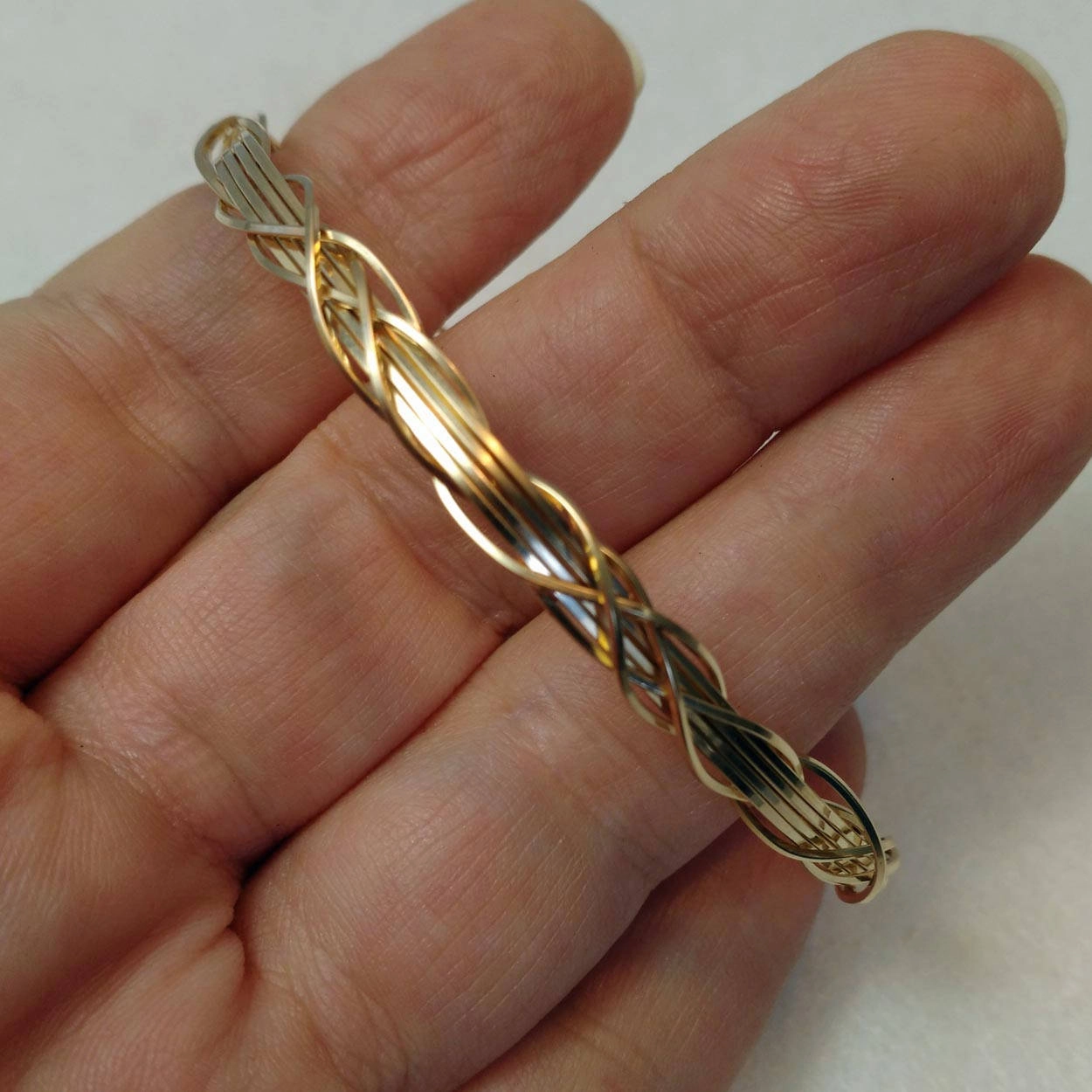 Meritorious Entry Uniform Standard Medium Grapevine 14kt Gold Filled Wire Wrapped Bracelet