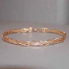 Heavenly Blends Instant Vision Medium Grapevine 14kt Gold Filled Wire Wrapped Bracelet