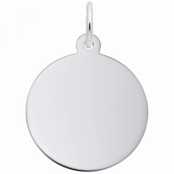 Medium Round Disc-Classic Series Charm Iconic look Elegant Gem