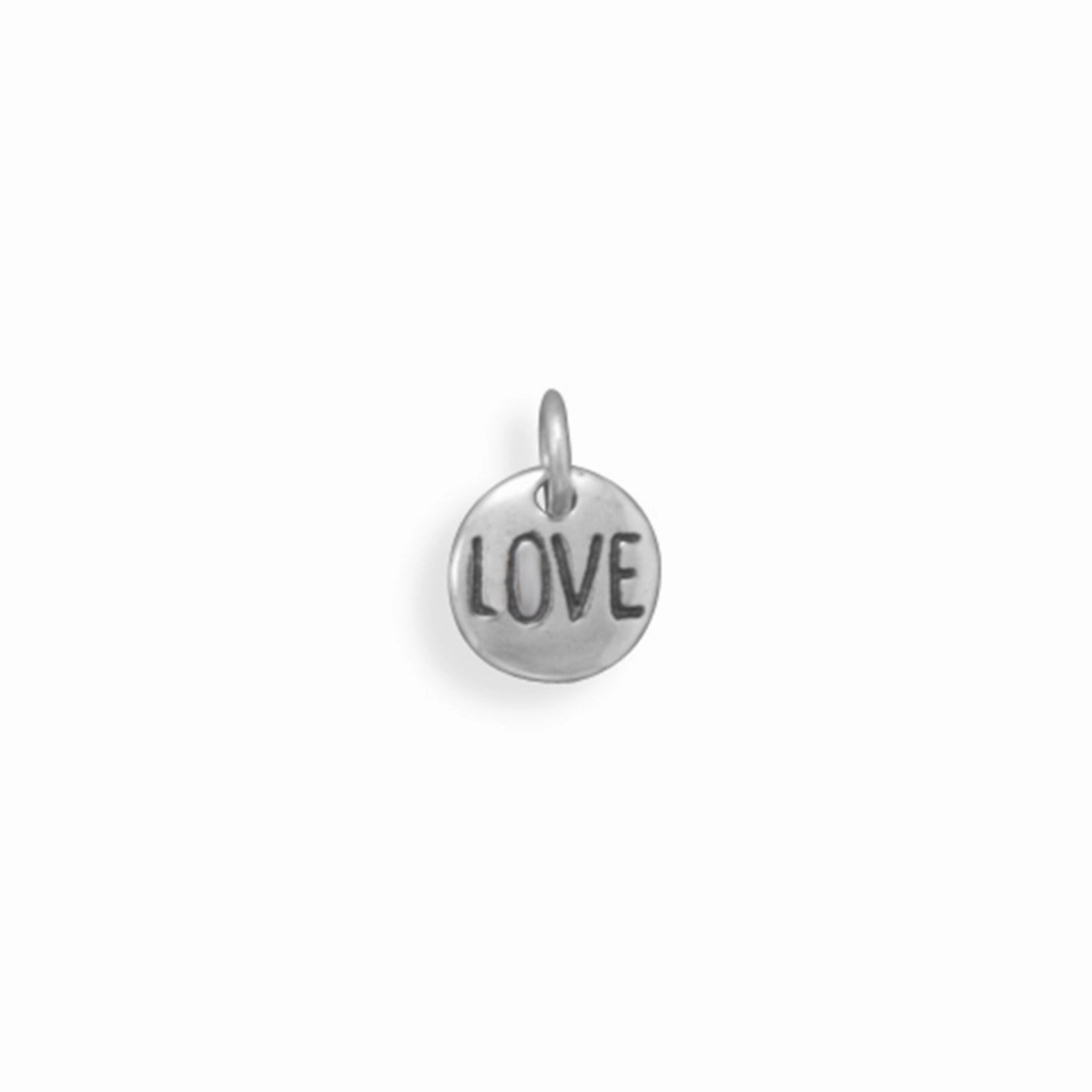 Message LOVE Charm Sterling Silver Trendy Gift