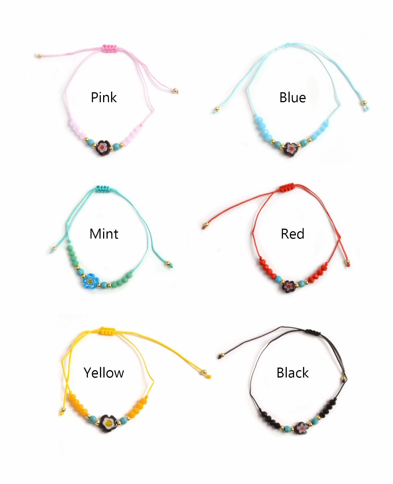 Creative Outlet Up-To-The-Minute View Mini Abstract Flower Bracelet