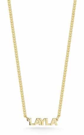 Mini Nameplate Choker Chic Office Street Style