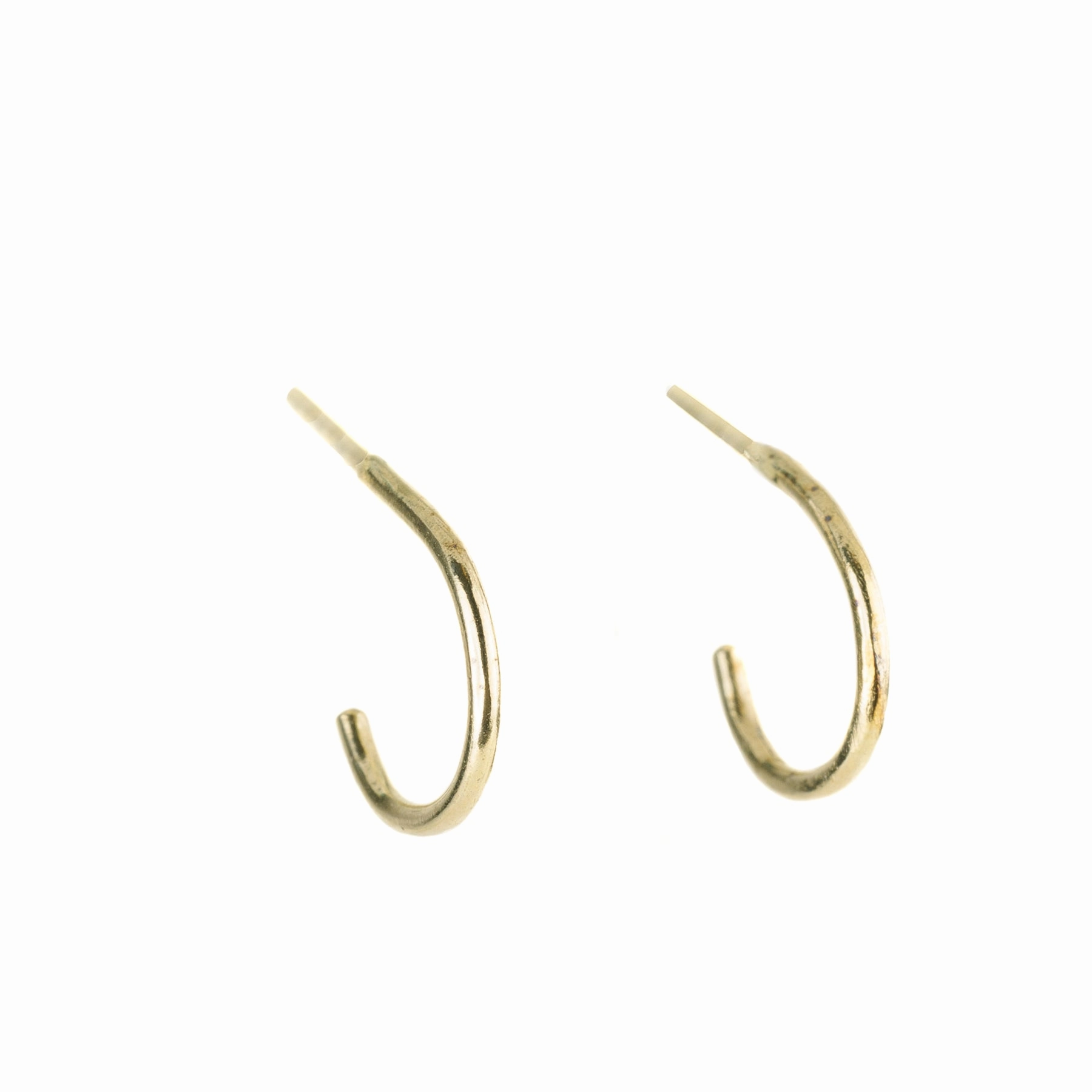 Miniest Hoop Earrings - 18k Gold, 22k Gold Dusted, Oxidized Silver Evening Decoration Brilliant Accent